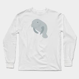 Cute Manatee Long Sleeve T-Shirt